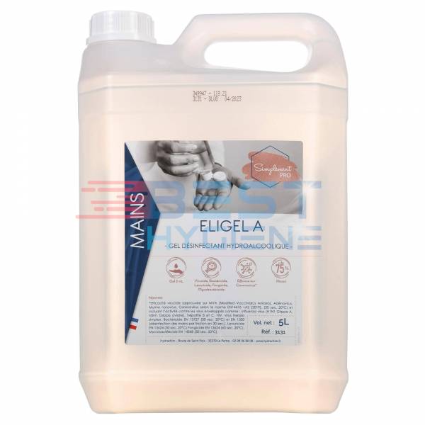 gel hydroalcoolique 5L